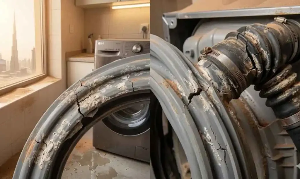 How Dubai's Environment Specifically Affects LG Washing Machine Seals and Hoses