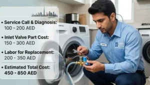 Washing Machine Inlet Valve Replacement Cost in Dubai